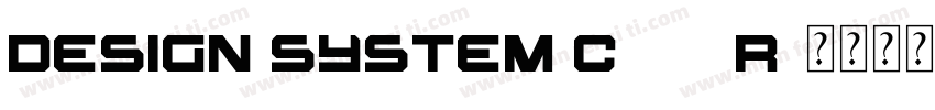 Design System C 700R字体转换
